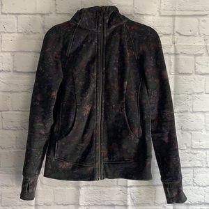 lululemon zip up floral jacket